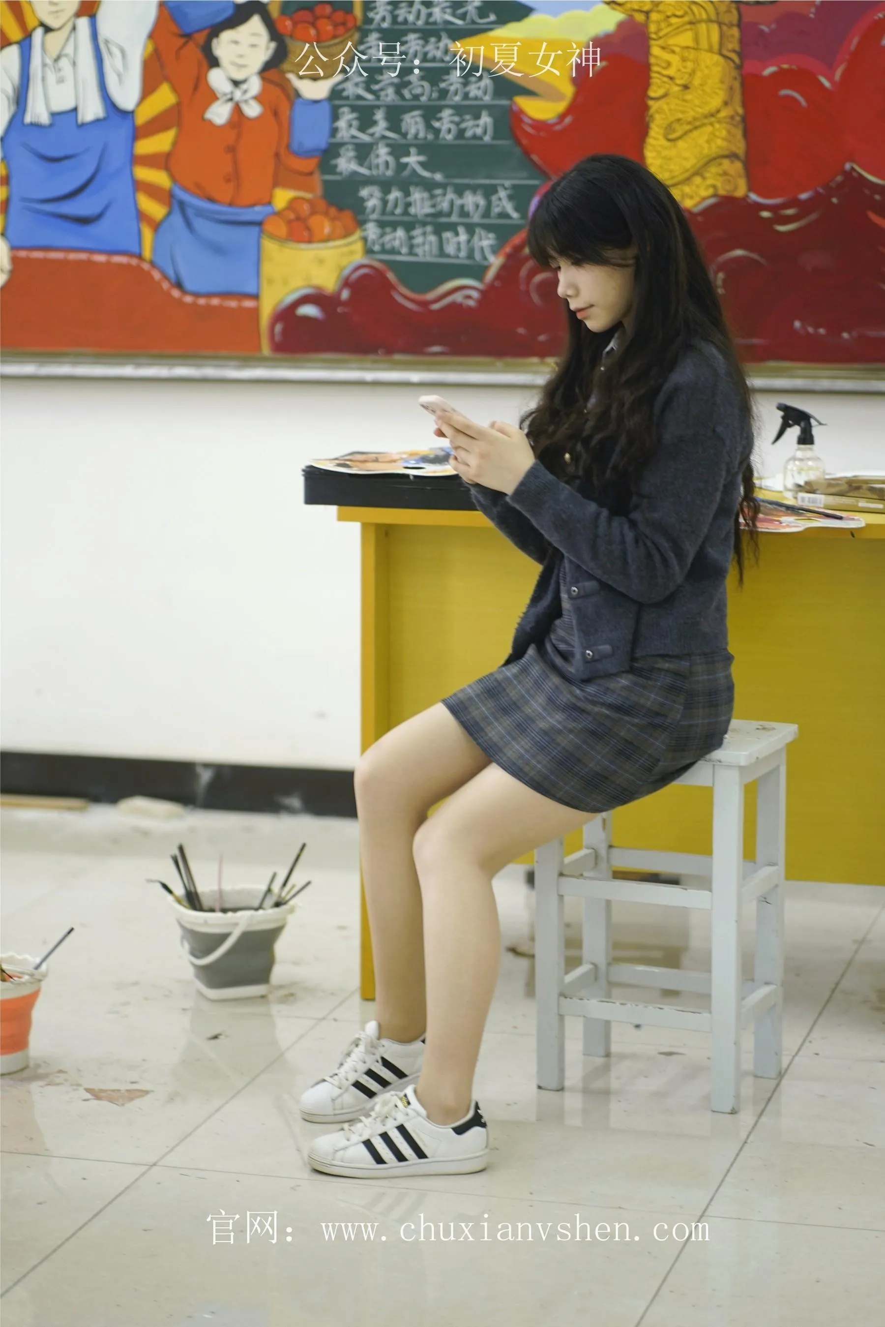 初夏女神 NO.068 欢欢 新晋学妹-校园游览 [158P]插图5